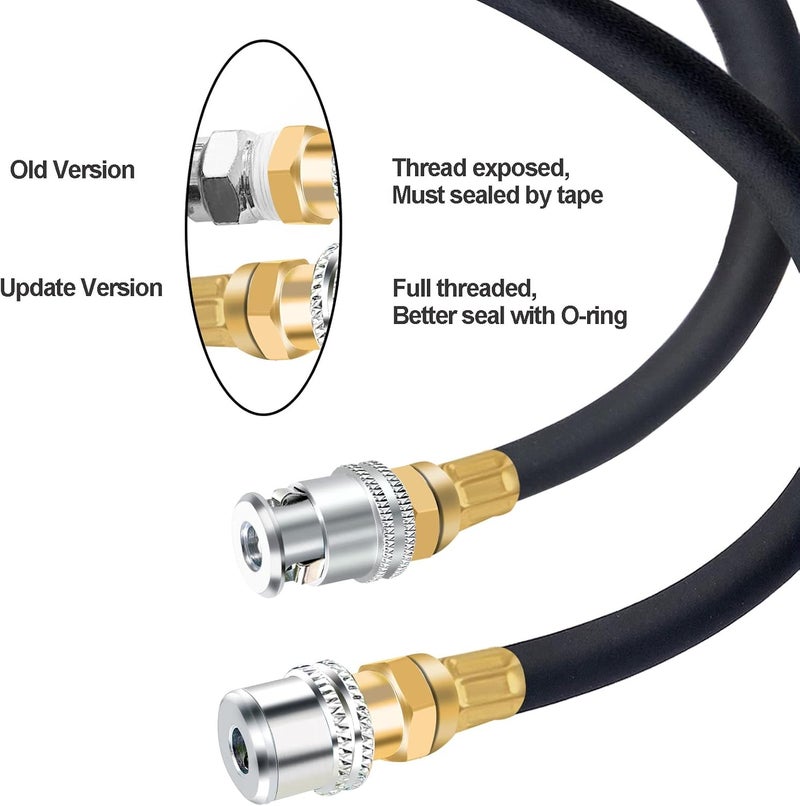 GODESON 2 Pack Brass Lock On Air Chuck, 1/4FNPT Closed Flow Tire Chuck for Tire Inflator Gauge and Air Compressor - Image 5